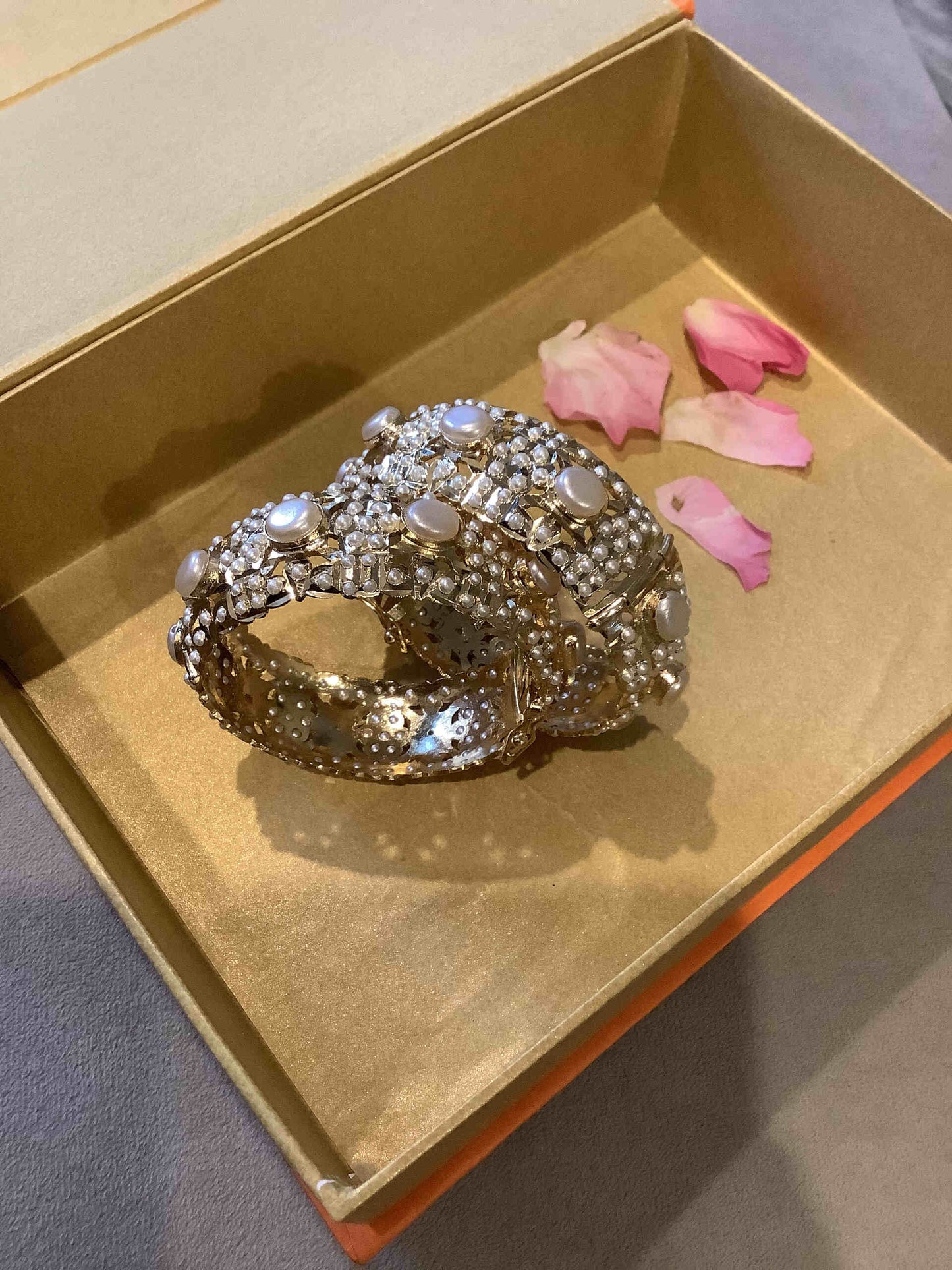 Maliha Jadau Pearl Bangles