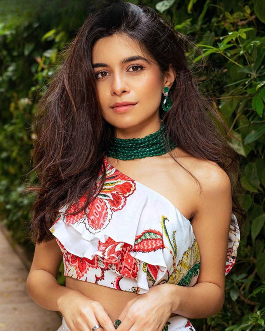 Emerald Onyx Necklace And Earrings