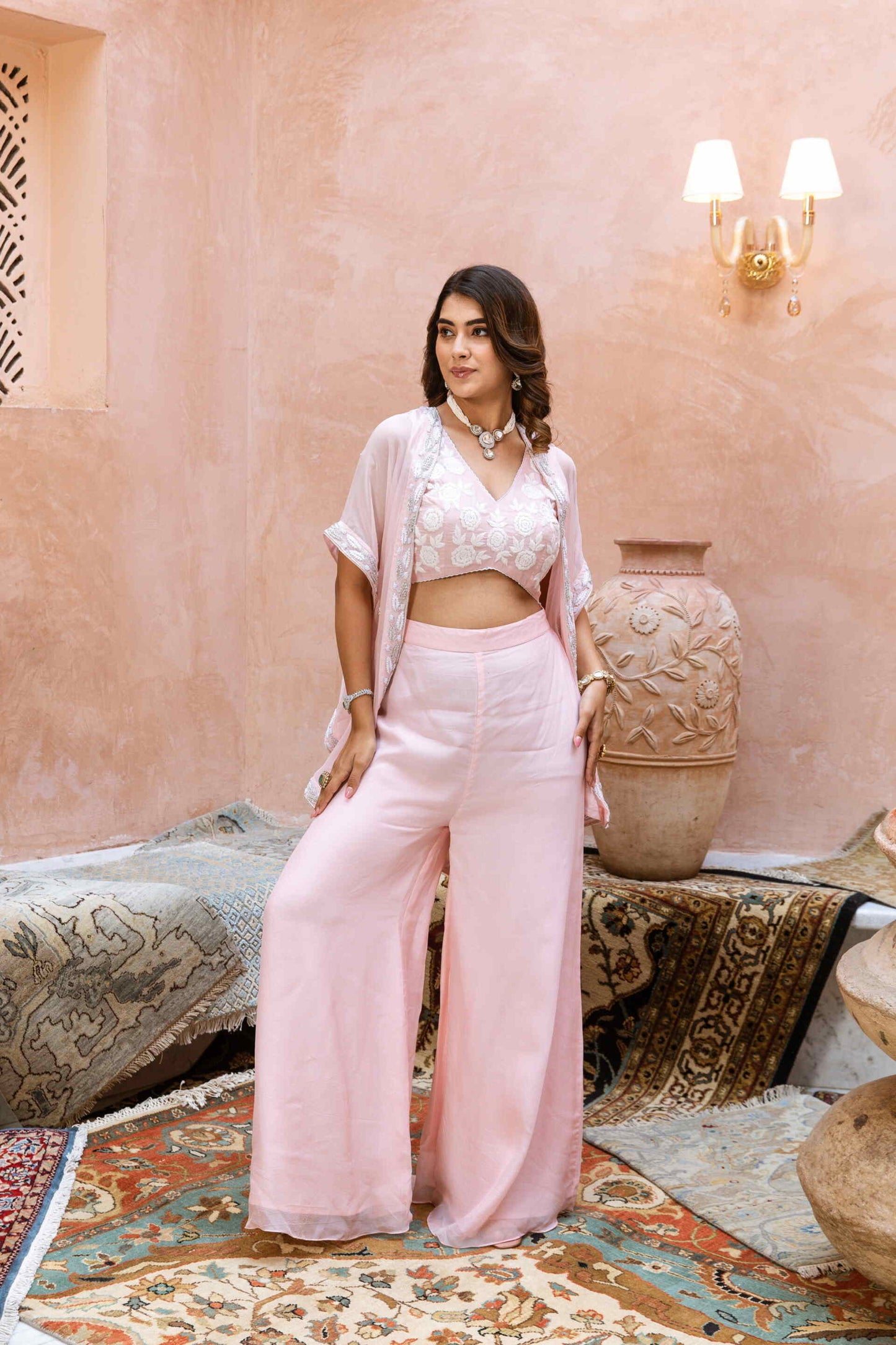 Kiran Double Layered Polki Necklace